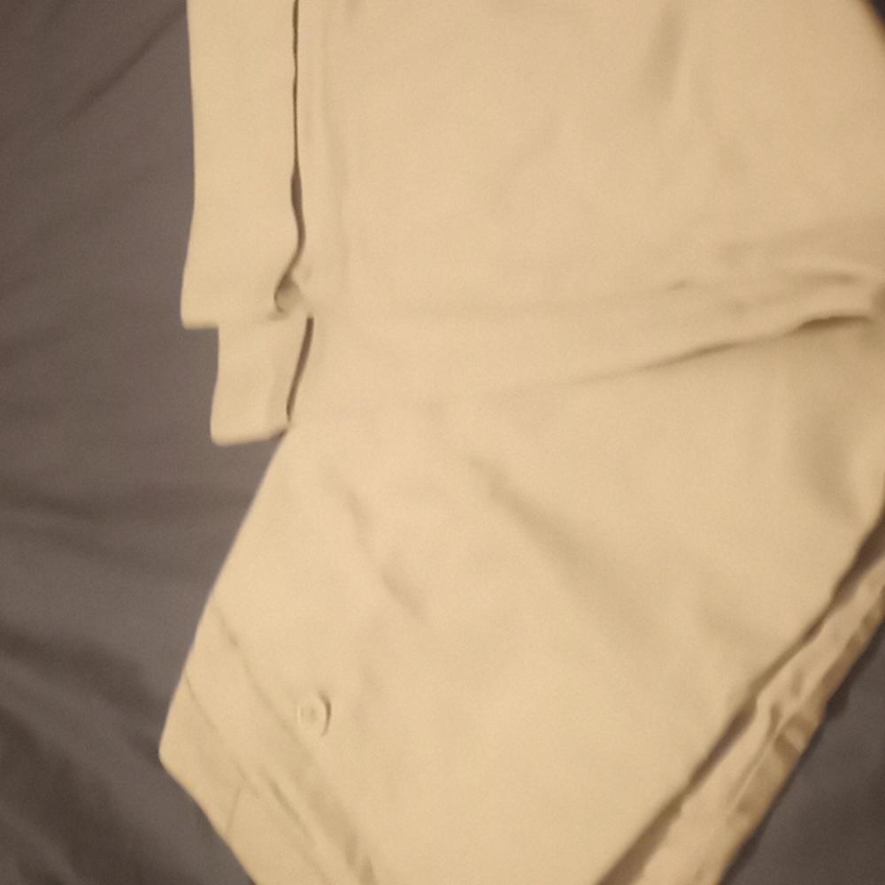 capris beige  with wide leg cuff